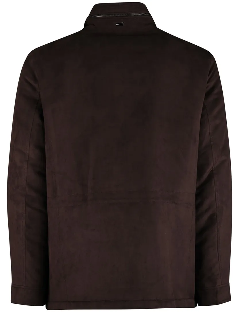 winterjas Bugatti bruin suede