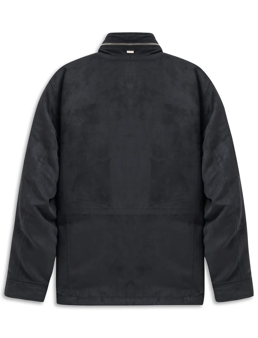 Bugatti winterjas donkerblauw polyester