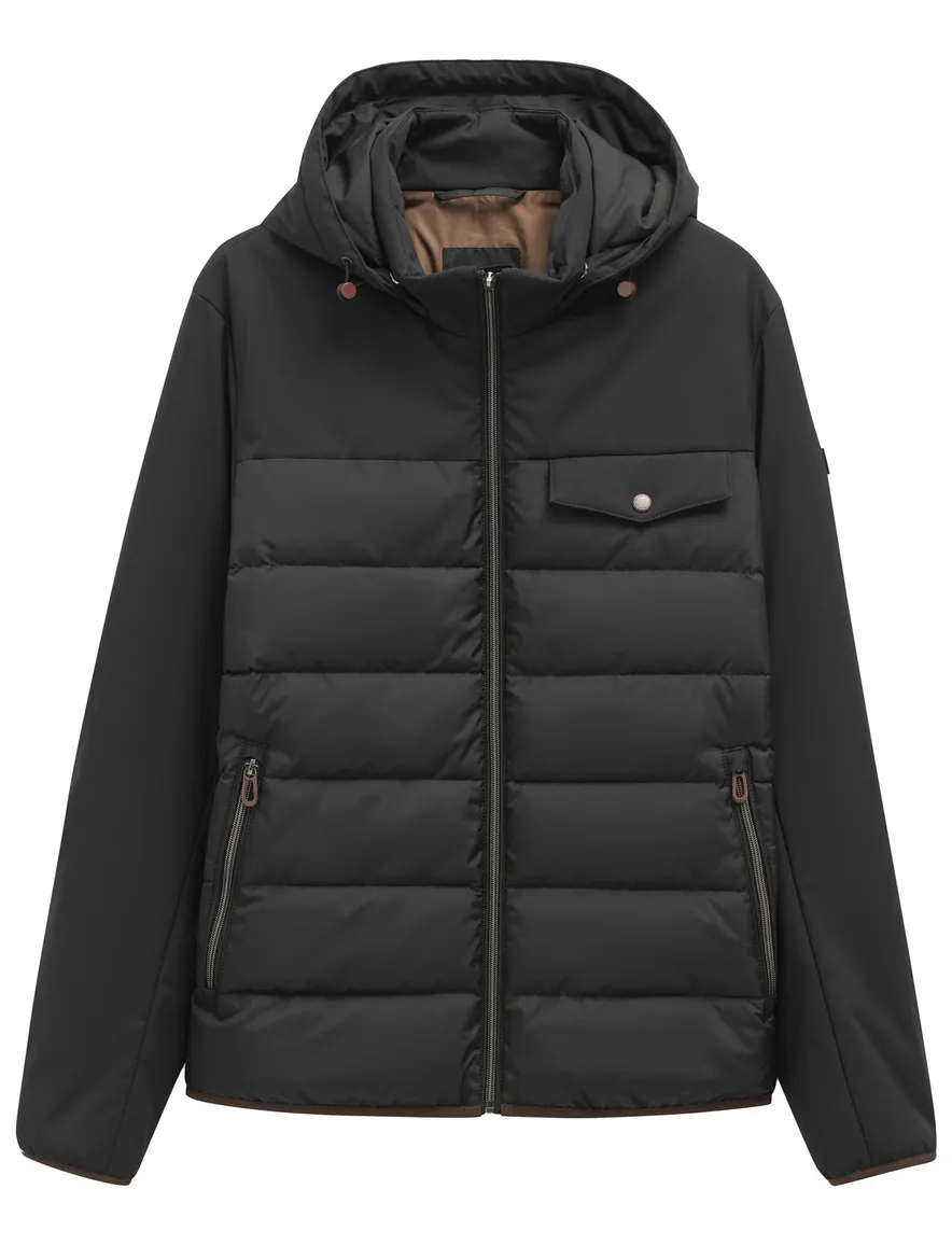 winterjas zwart Bugatti