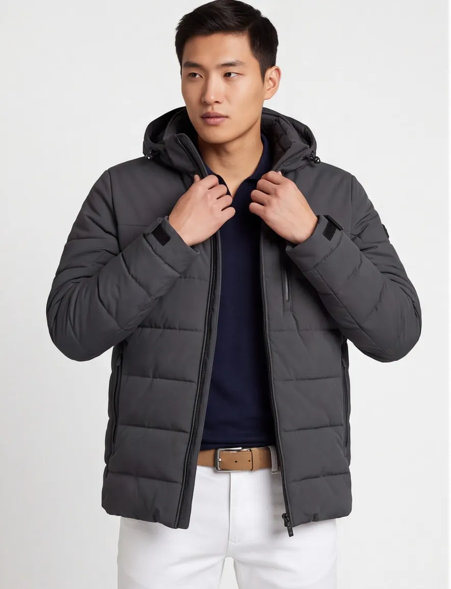 winterjas groen Bugatti