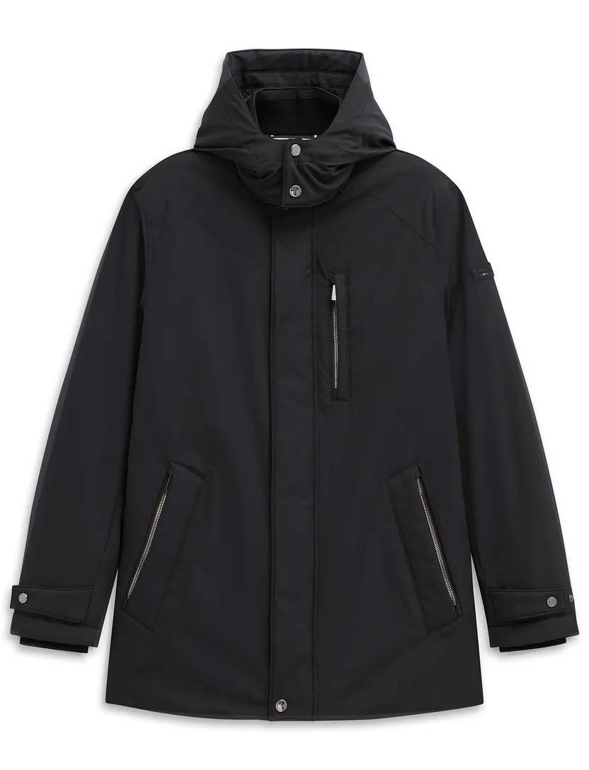 Bugatti donkerblauwe parka jas polyester