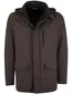 Bugatti winterjas bruin afneembare capuchon polyester