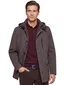 Bugatti winterjas bruin afneembare capuchon polyester
