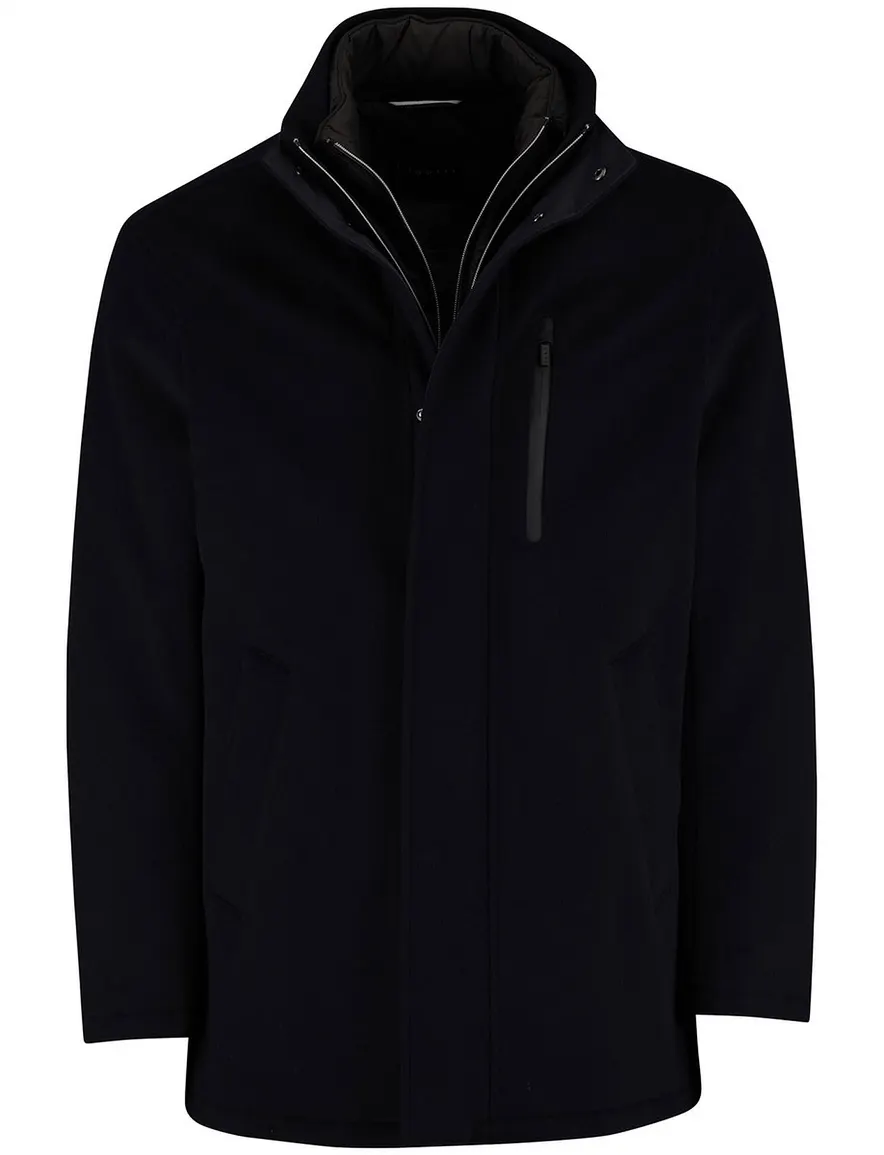 Bugatti winterjas donkerblauw waterdicht