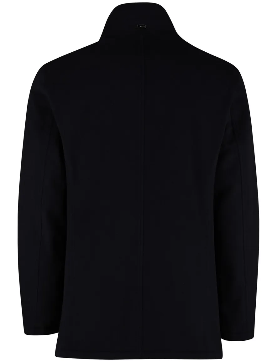 Bugatti Winterjas Donkerblauw dubbele rits en knoop