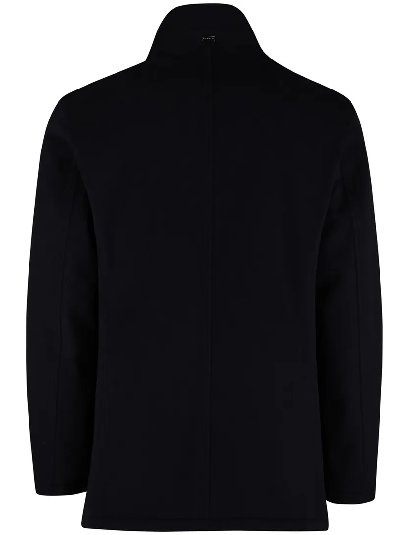 Winterjas Bugatti Donkerblauw dubbele rits en knoop
