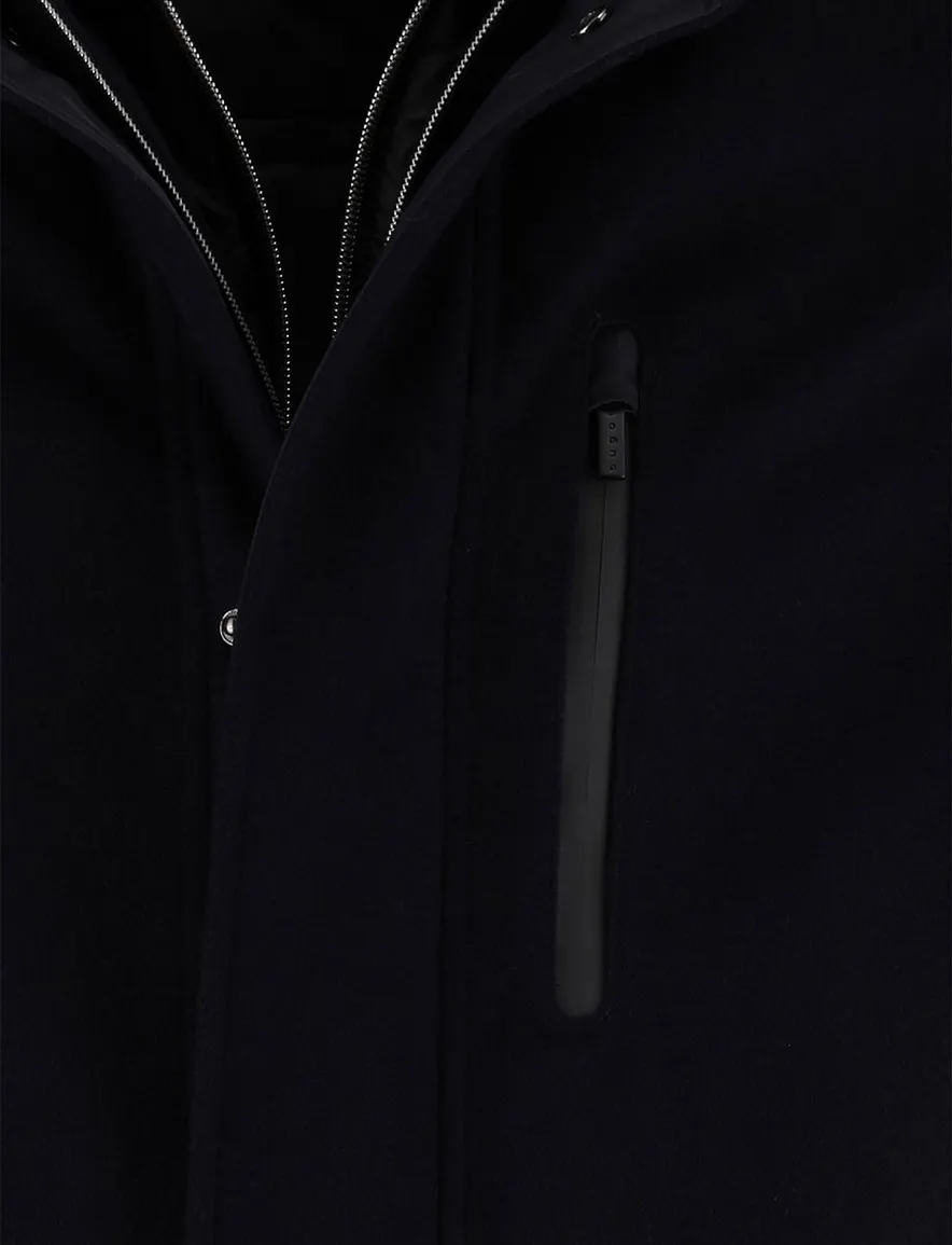 Bugatti winterjas donkerblauw waterdicht
