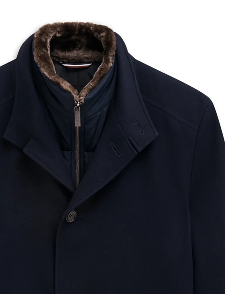 winterjas donkerblauw Bugatti