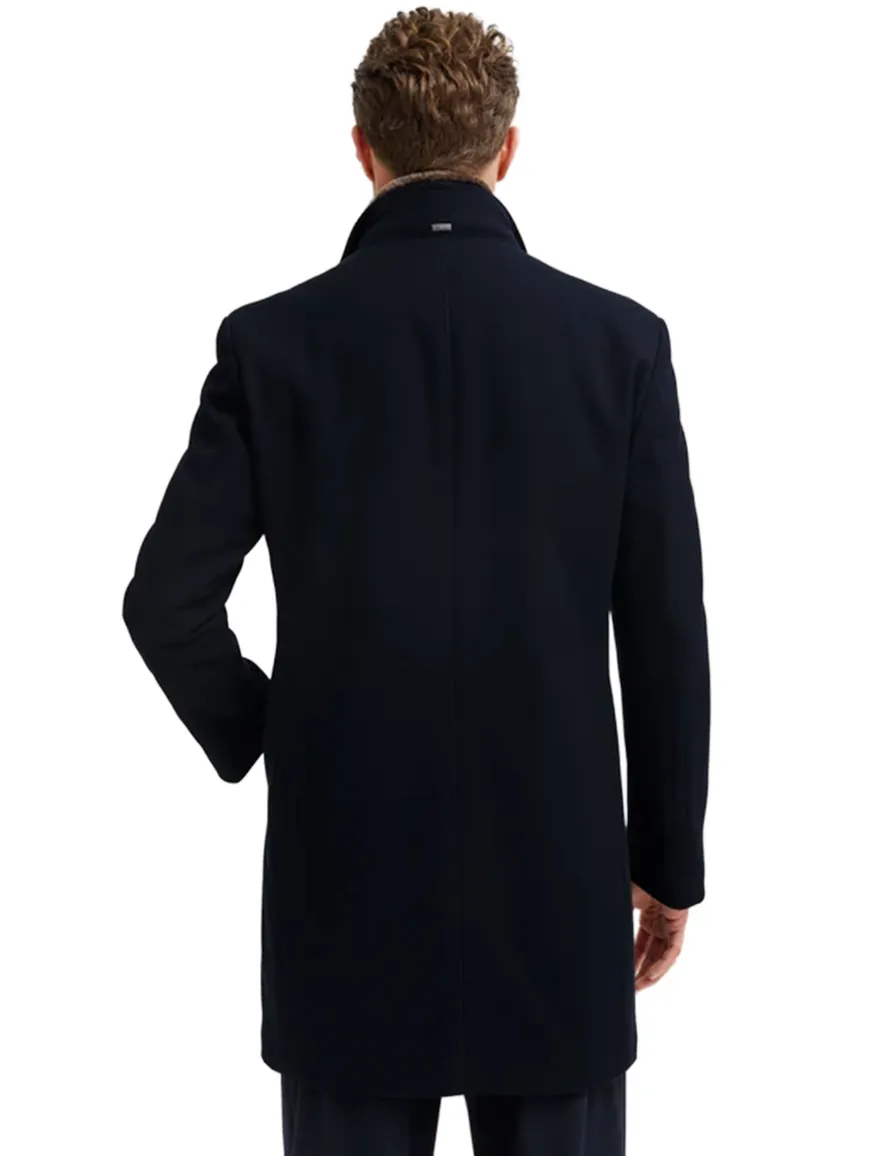 winterjas donkerblauw Bugatti