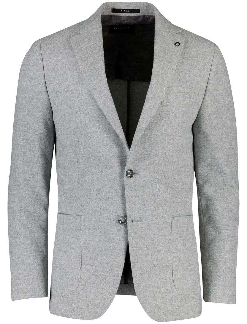 wollen colbert Digel Edward-ST grijs effen normale fit