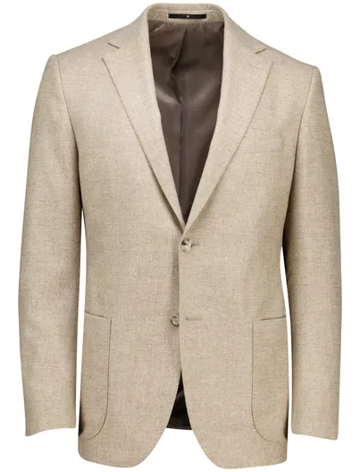 Dressler Dressler colbert Eduard normale fit scheerwol beige