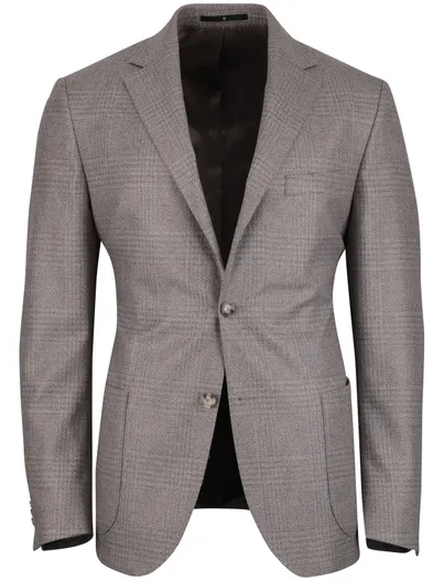 Dressler colbert Dressler grijs geruit wol