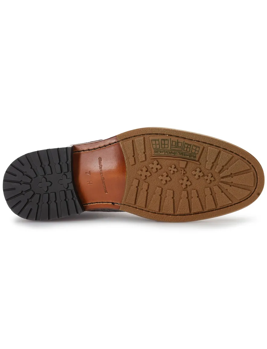 Grijze nette veterschoen Floris van Bommel suede