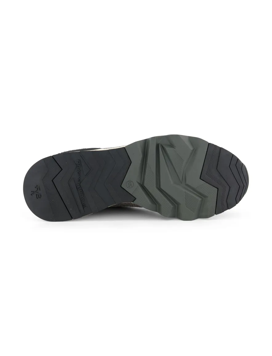 Sneaker grijs Floris van Bommel leer geprint