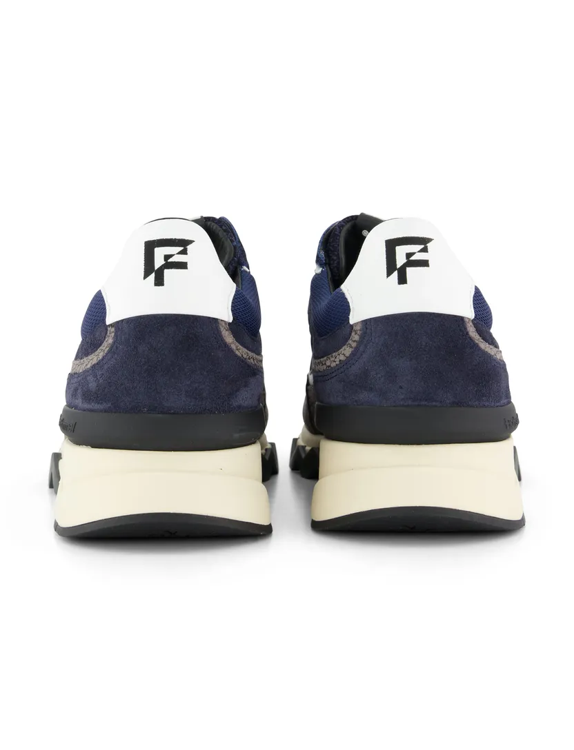 Grijze geprinte sneaker Floris van Bommel leer