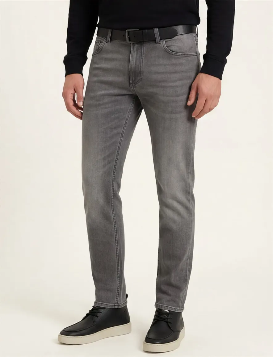 Camel Active broek grijs 5 pocket spijker