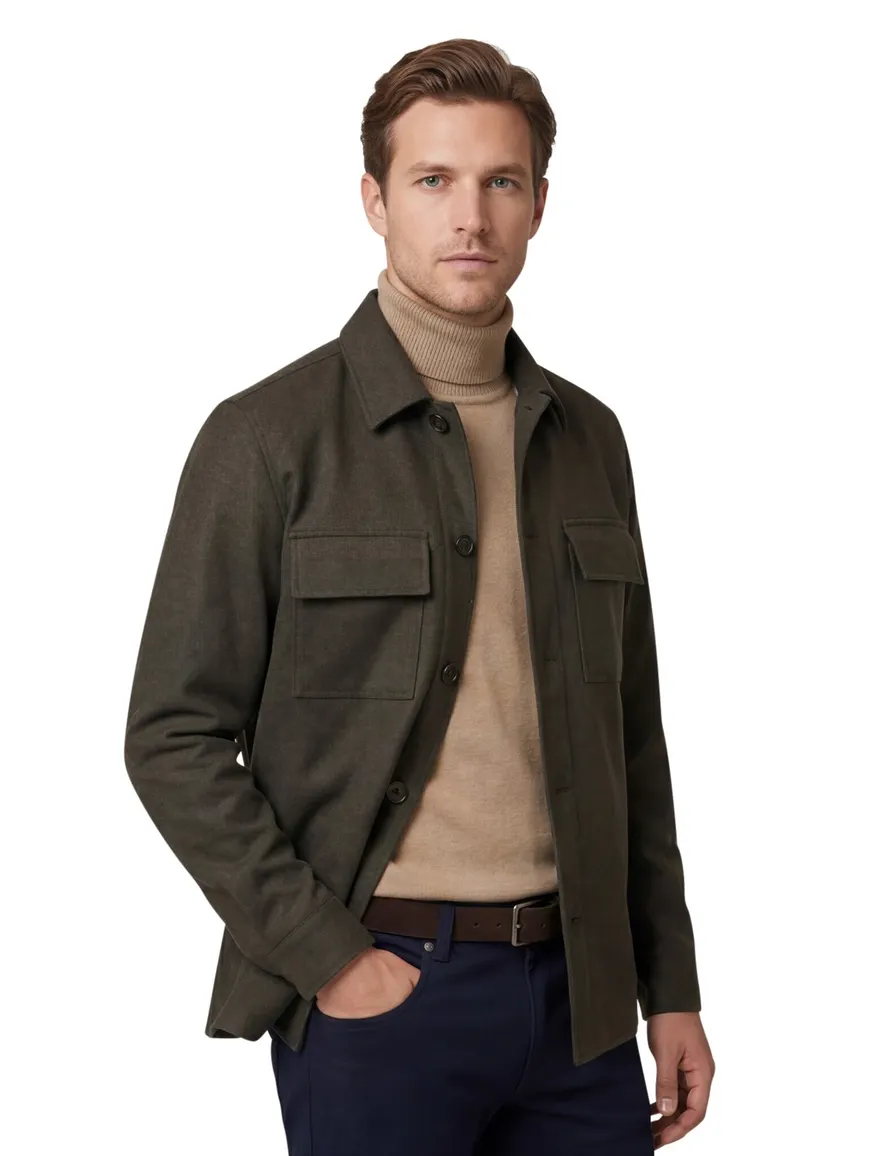 Overshirt bruin Profuomo