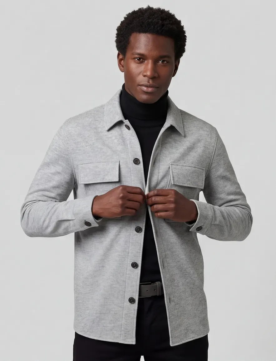 Overshirt grijs Profuomo