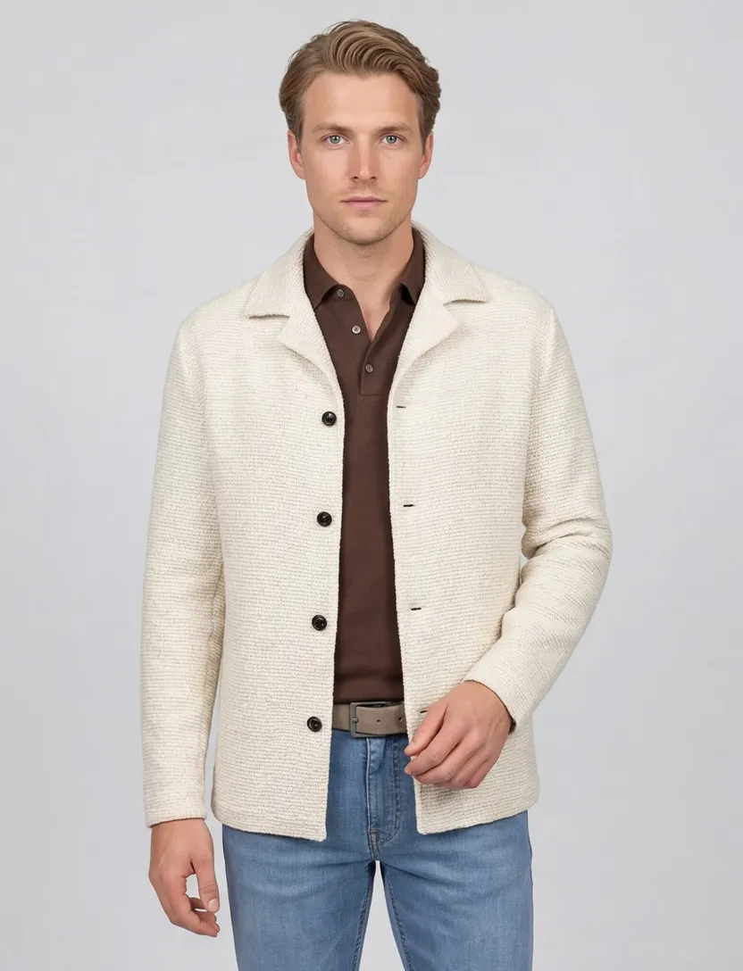 Overshirt Profuomo creme