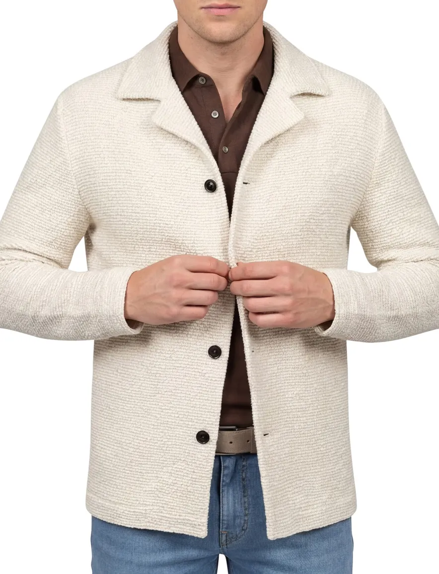 Overshirt creme Profuomo