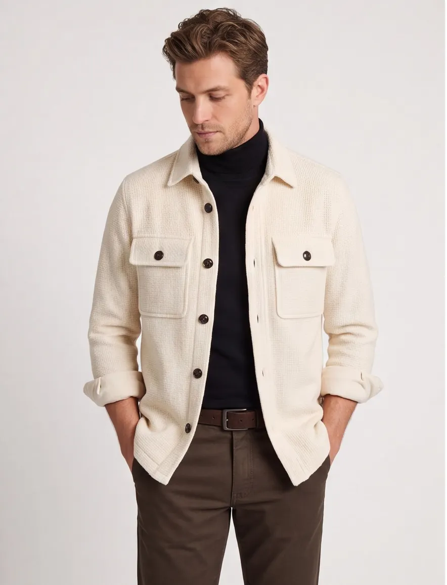 Overshirt beige Profuomo
