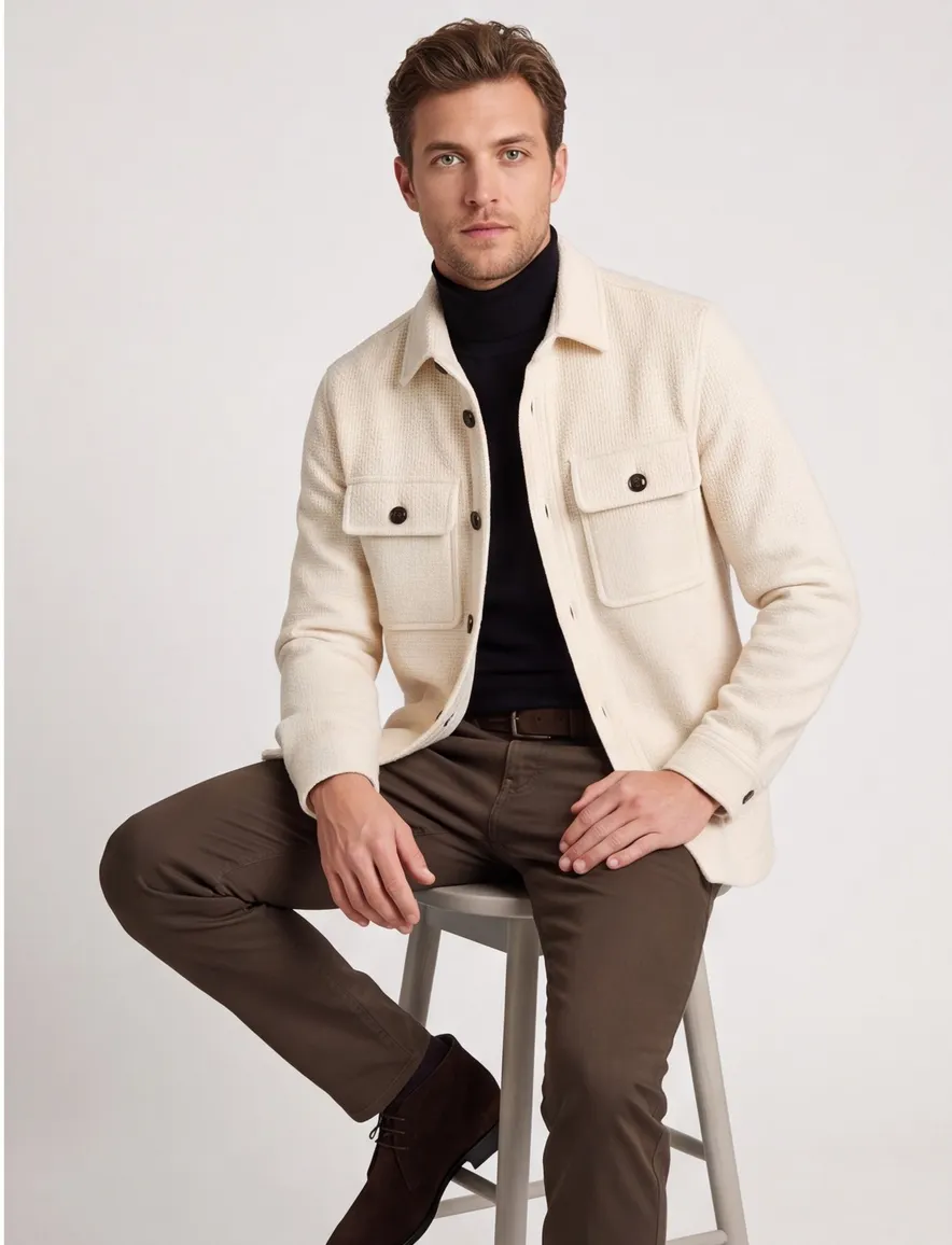 Overshirt beige Profuomo