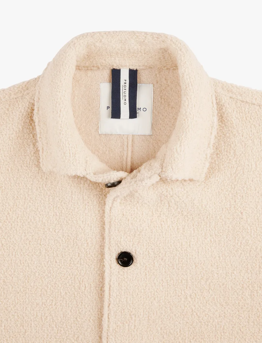 Profuomo vest beige effen wol normale fit