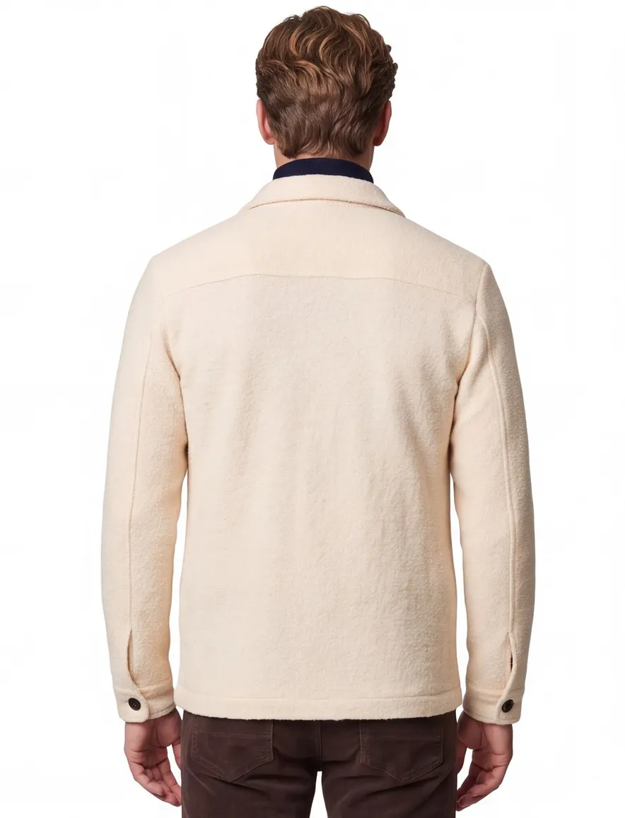 Profuomo vest beige effen wol normale fit