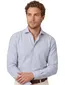 Profuomo overhemd blauw gestreept strijkvrij