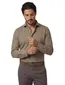 Profuomo japanese knitted overhemd bruin