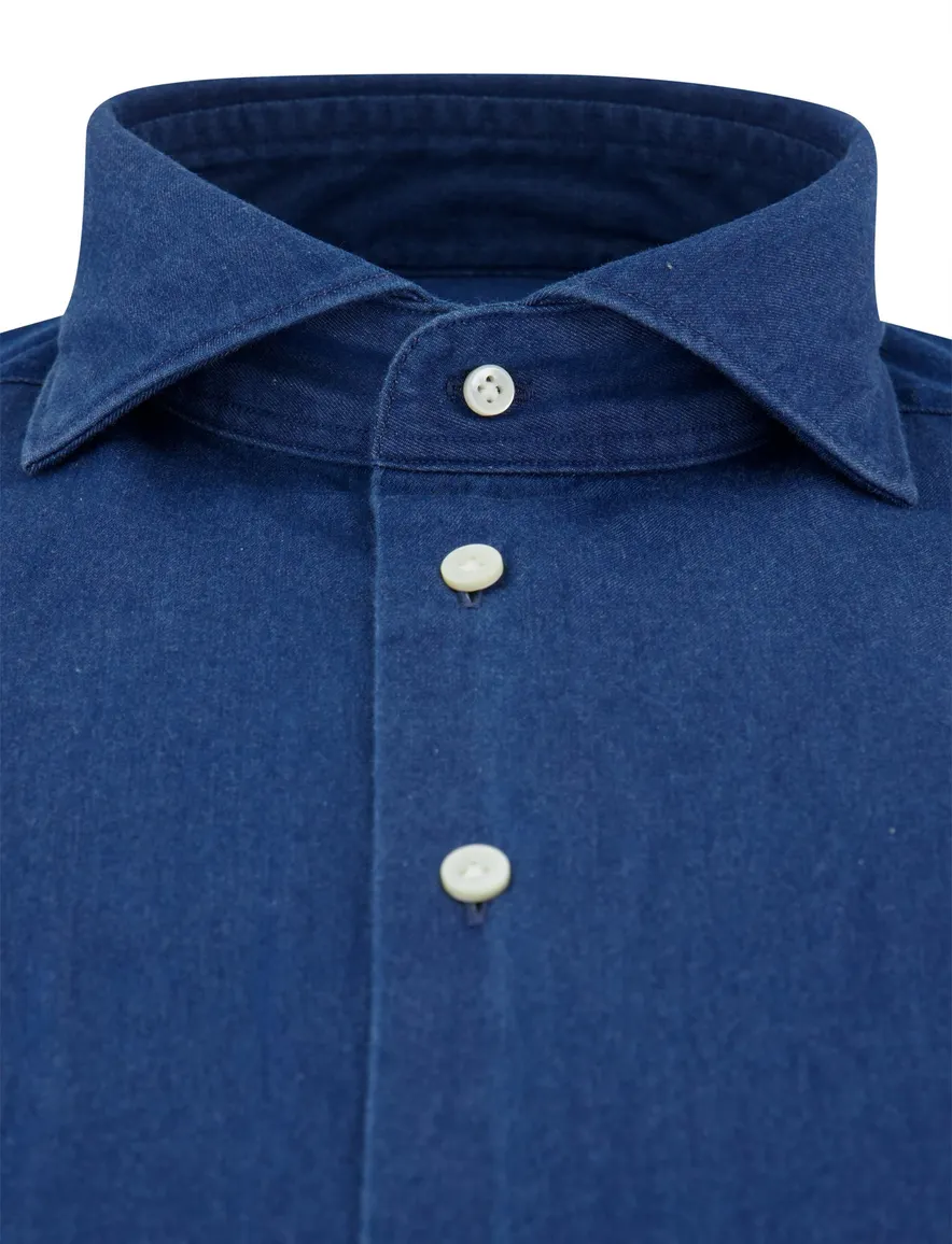 business overhemd blauw Profuomo