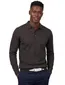 polo lange mouw Profuomo bruin normale fit wol