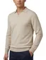 polo lange mouw creme Profuomo