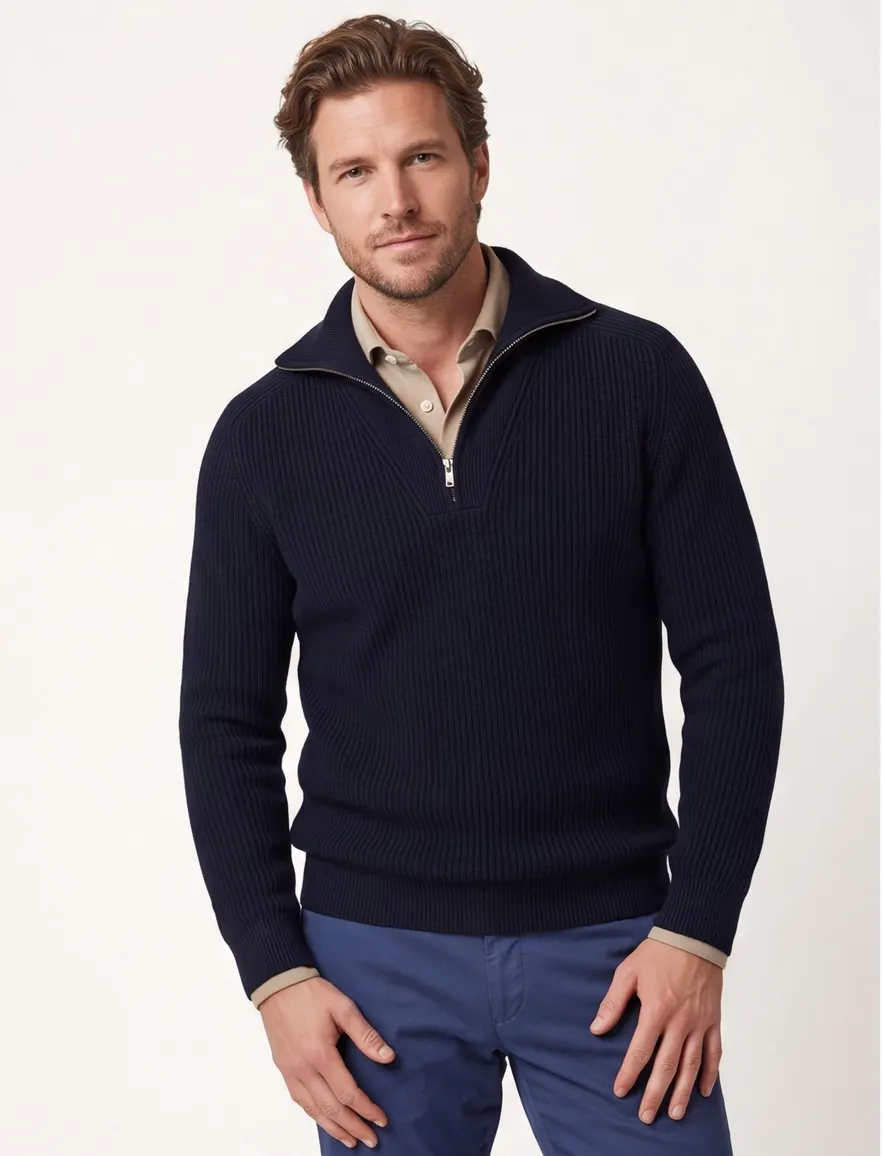 trui donkerblauw Profuomo