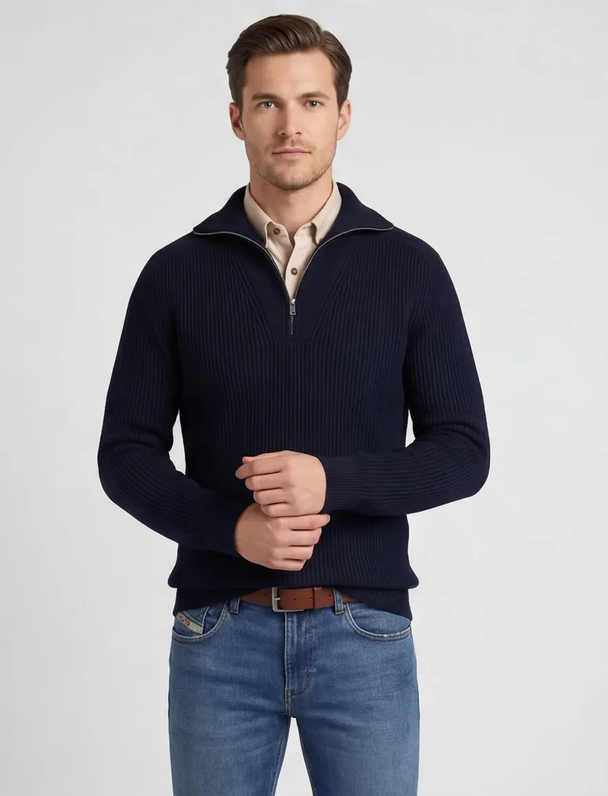 Profuomo trui donkerblauw