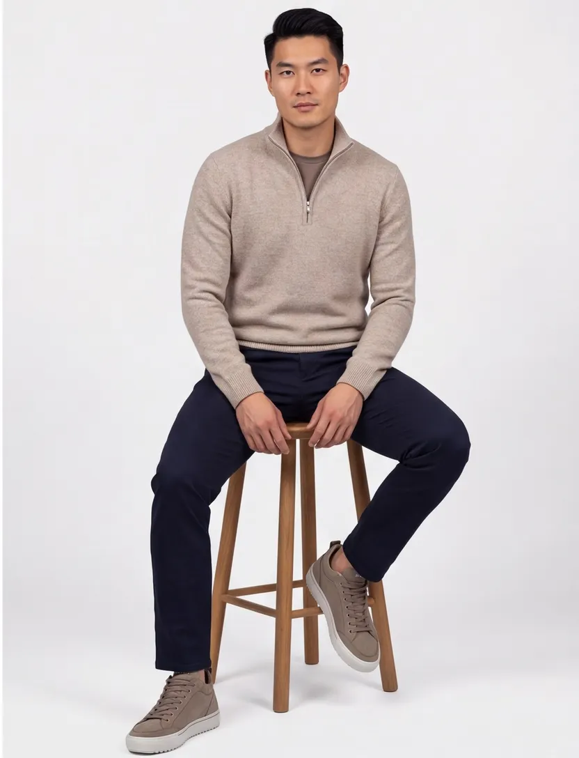 trui Profuomo beige
