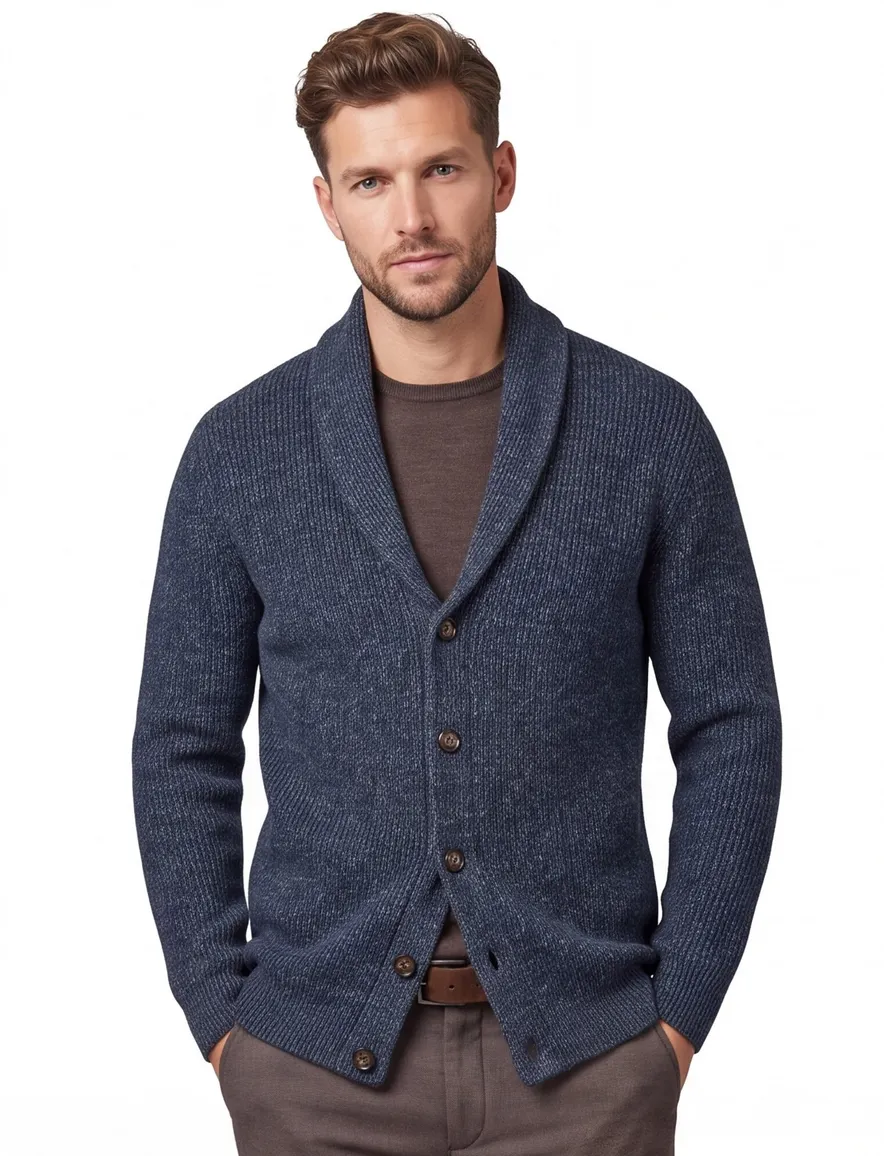 vest blauw Profuomo