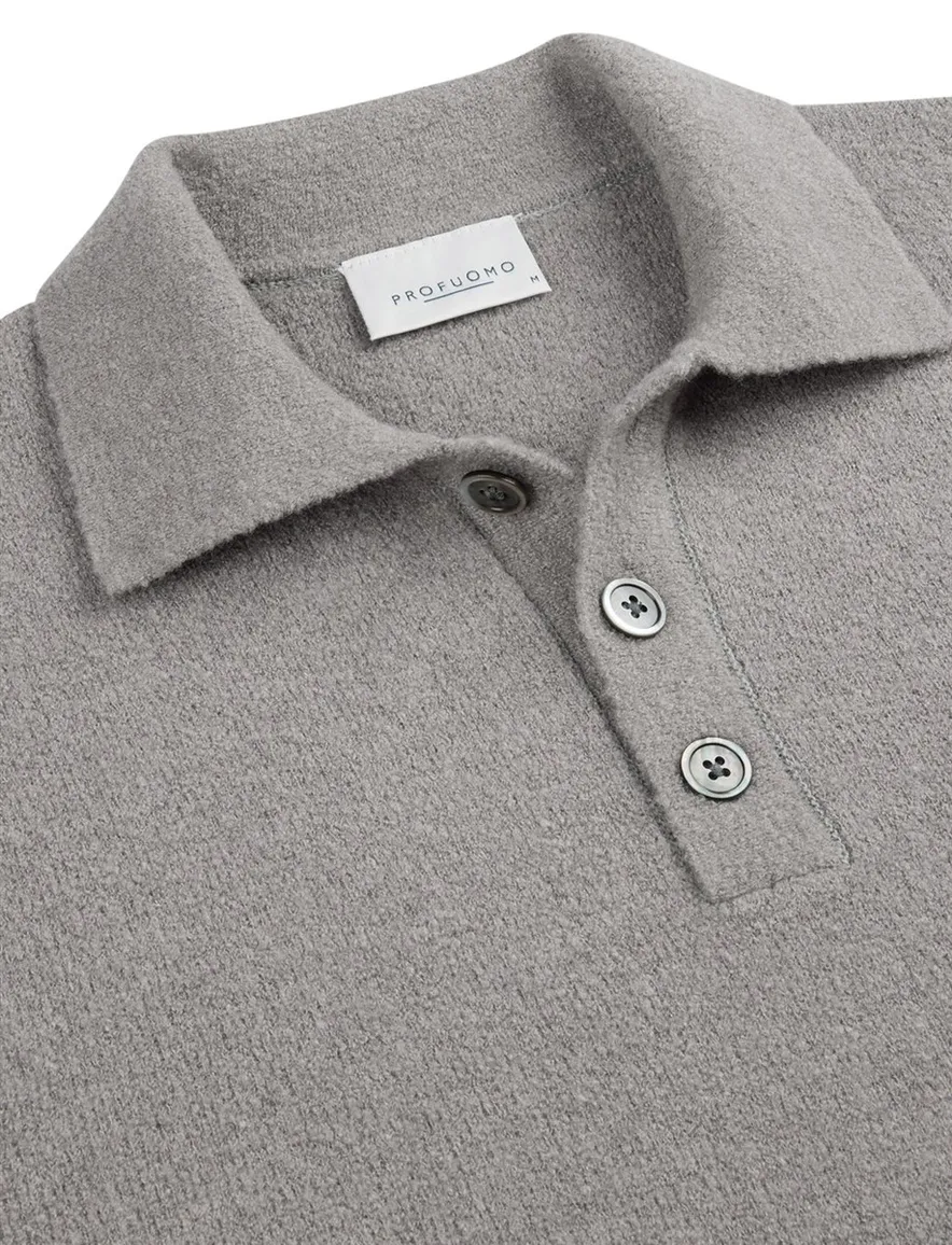 Profuomo poloshirt LM grijs