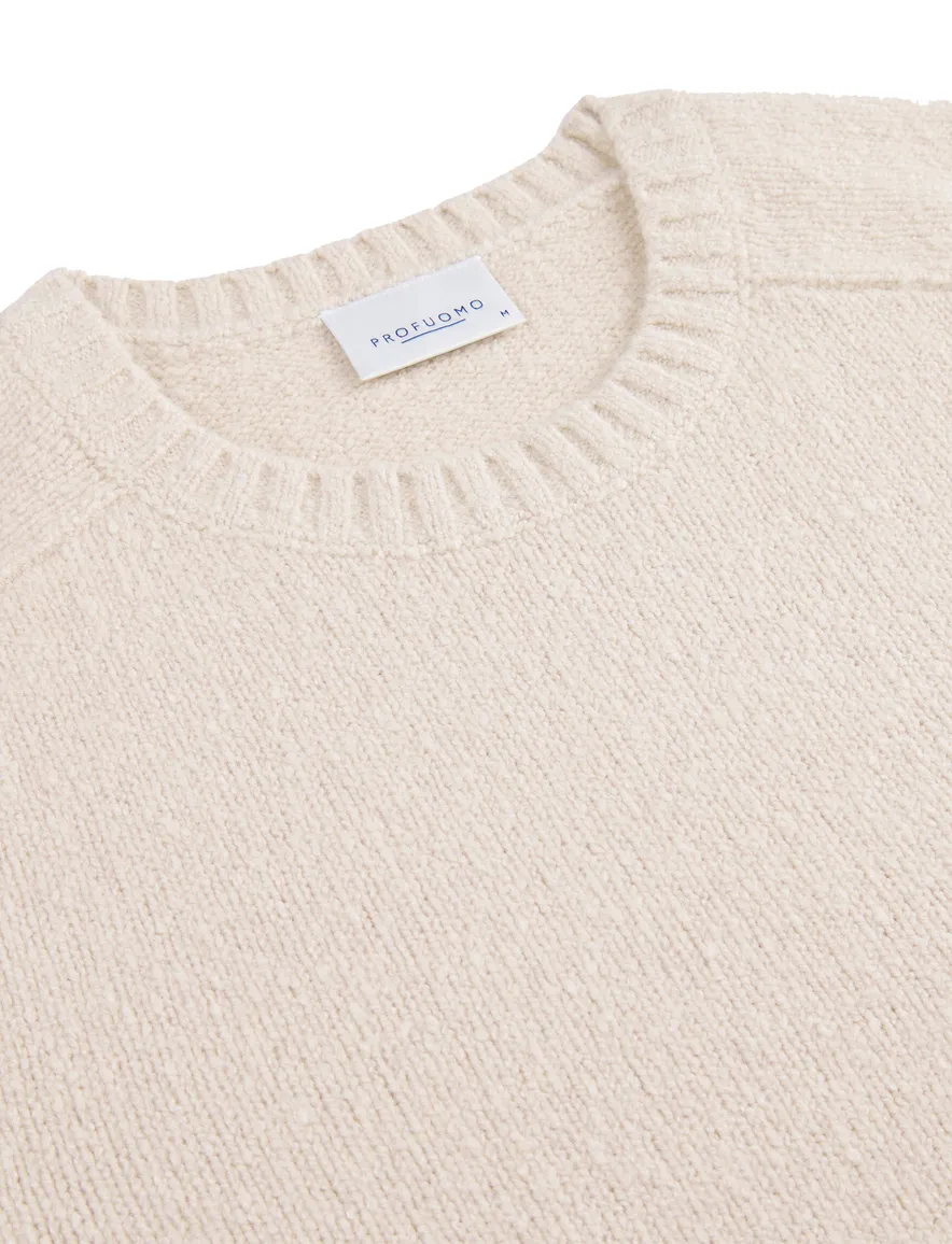 Profuomo trui beige turtleneck normale fit