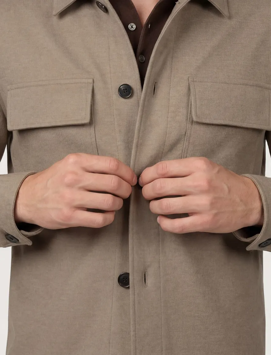 Overshirt beige Profuomo