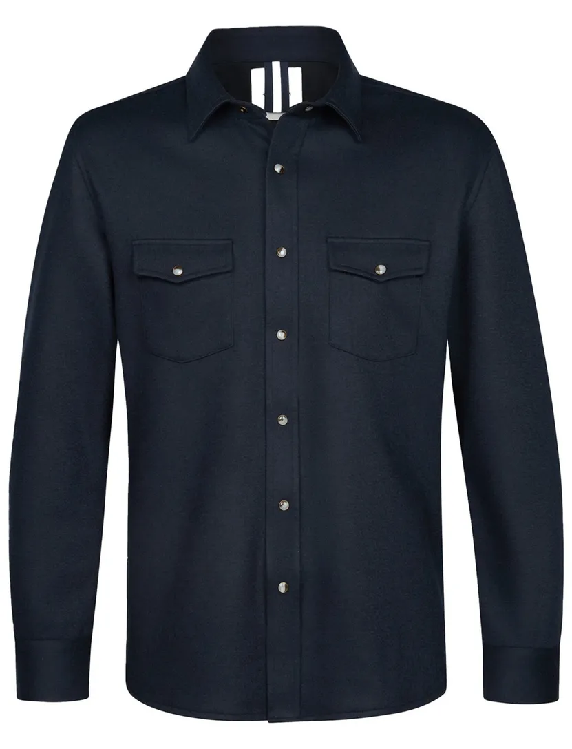 overshirt Profuomo Western donkerblauw
