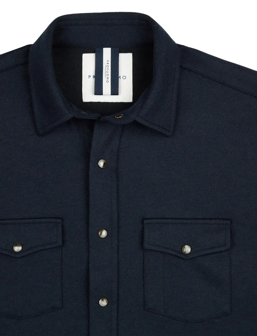 overshirt Profuomo Western donkerblauw