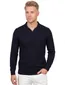 polo lange mouw Profuomo donkerblauw