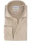Beige strijkvrij overhemd slim fit Michaelis geruit