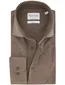Michaelis overhemd ml 5 bruin gemêleerd wide collar