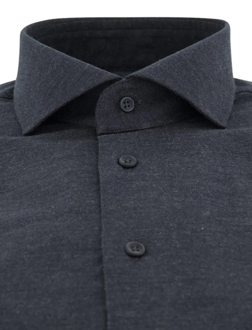 Michaelis overhemd ml 5 antraciet slim fit