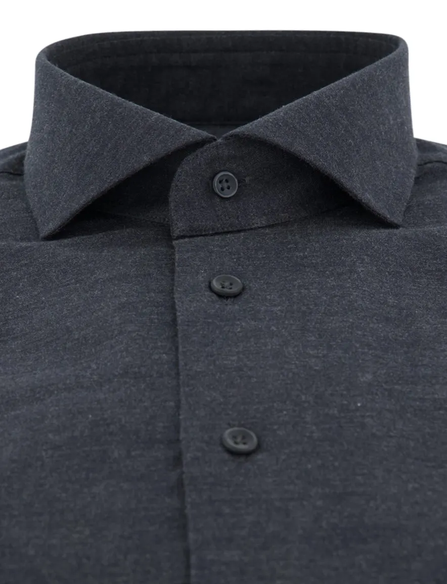 Michaelis overhemd ml 5 antraciet slim fit