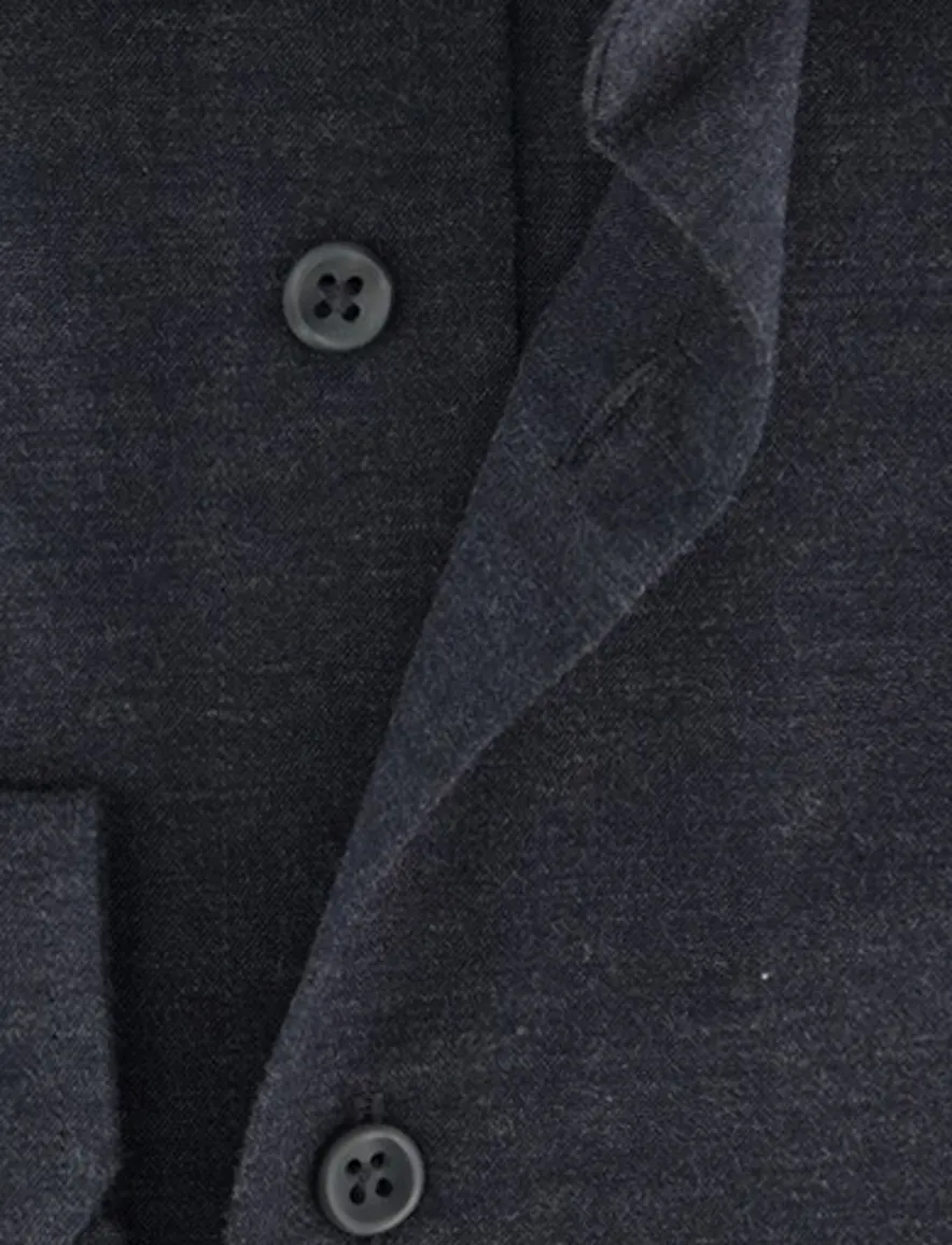 Michaelis overhemd ml 5 antraciet slim fit