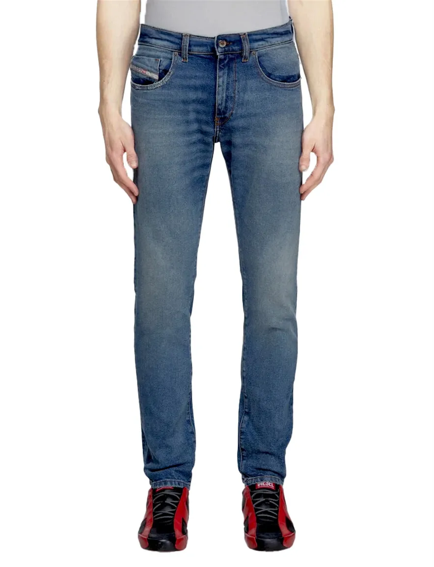 Diesel D-strukt slim fit blauw denim