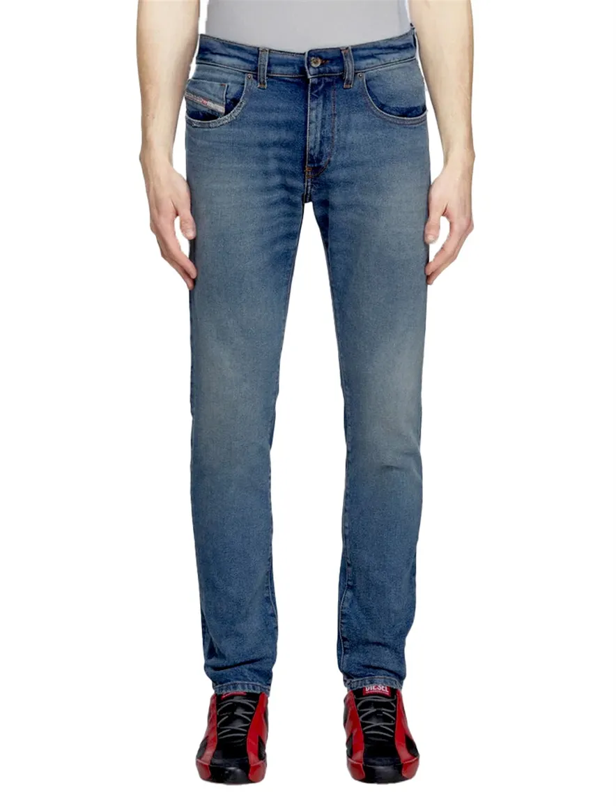 Diesel D-strukt slim fit blauw denim